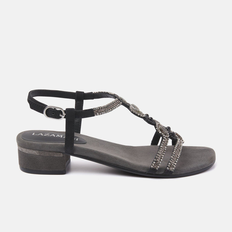 lazamani Dames Slingback Sandalen 85.379 Black | Lazamani