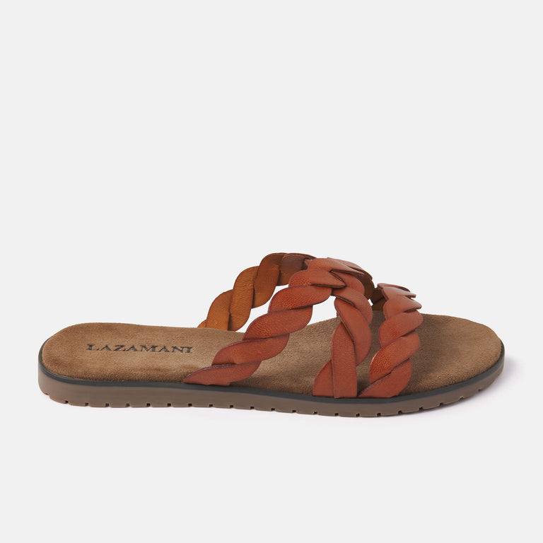 lazamani Eden Dames Slippers Tan LA75384tan | Lazamani