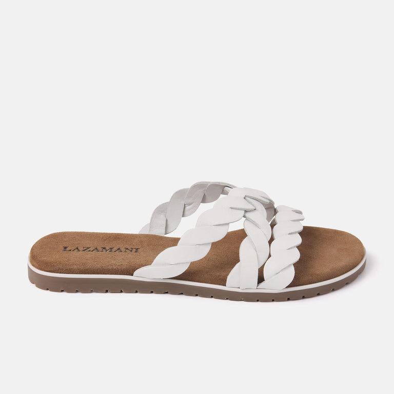 lazamani Eden Dames Slippers Wit LA75384white | Lazamani