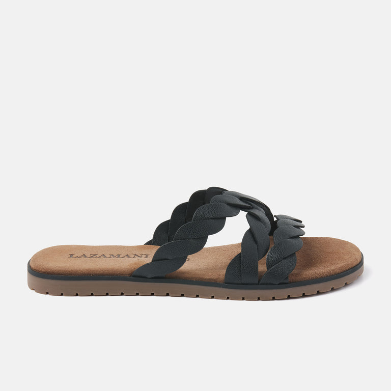 lazamani Eden Dames Slippers Zwart LA75384black | Lazamani