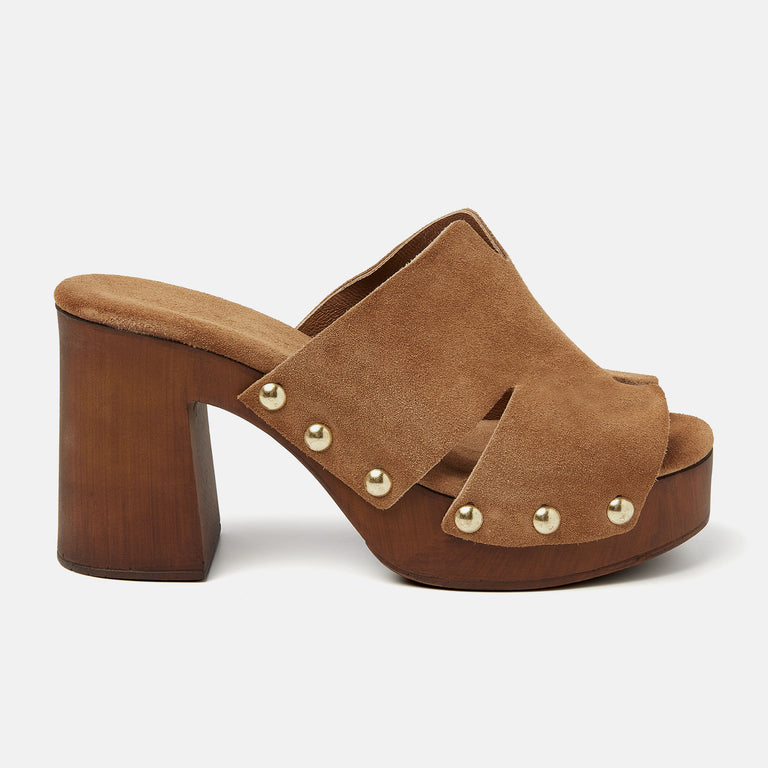 lazamani Elena Dames Clogs Cognac LA31229cuoio | Lazamani