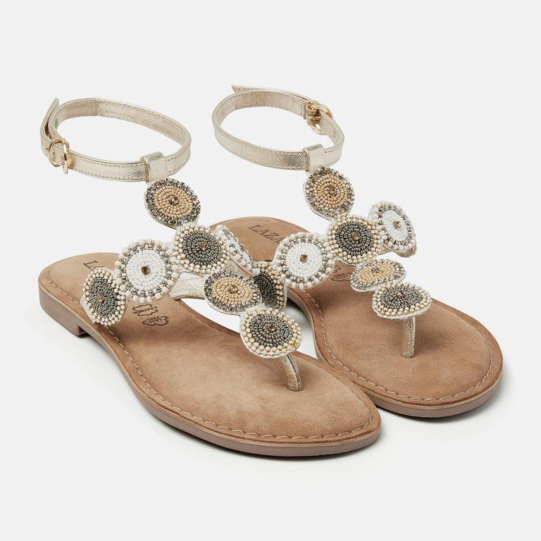 Lazamani Harper Dames Sandalen Wit LA75452offwhite | Lazamani