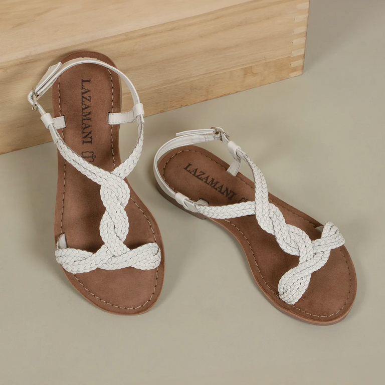 Lazamani Lazamani Aida Dames Sandalen Wit | LA75029white