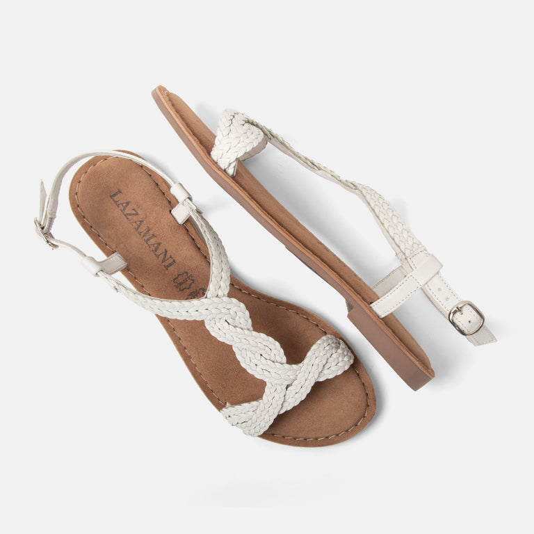 Lazamani Lazamani Aida Dames Sandalen Wit | LA75029white