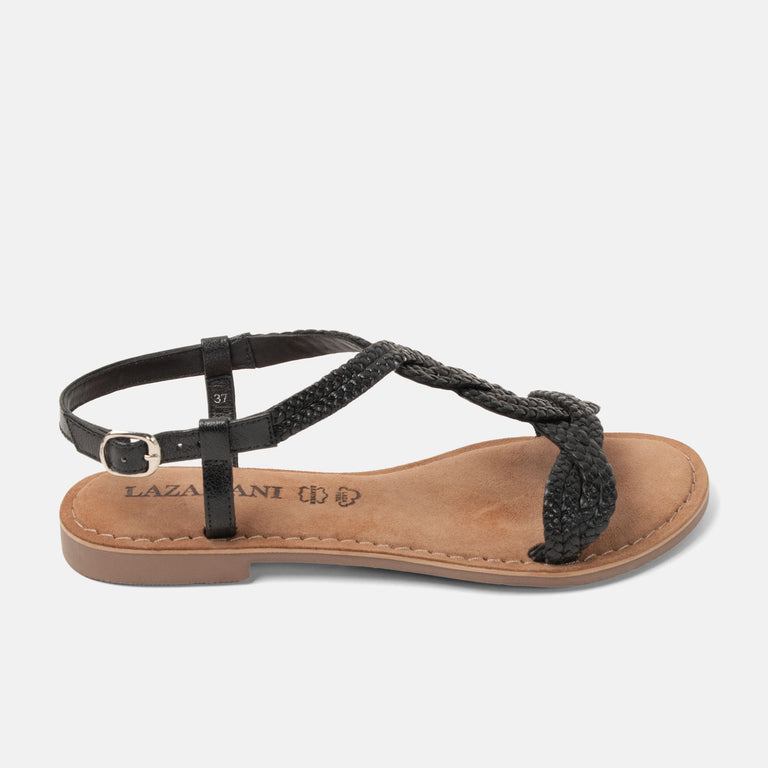 lazamani Lazamani Aida Dames Sandalen Zwart | LA75029black