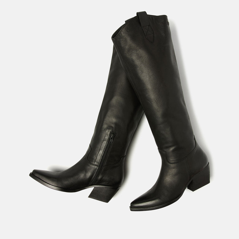 Lazamani Lazamani Allison Dames Hoge Laarzen Zwart | LA85687black