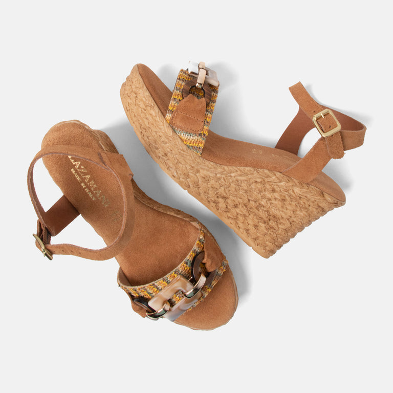 Lazamani Lazamani Arella Dames Sandalen Cognac | LA31252cuoio