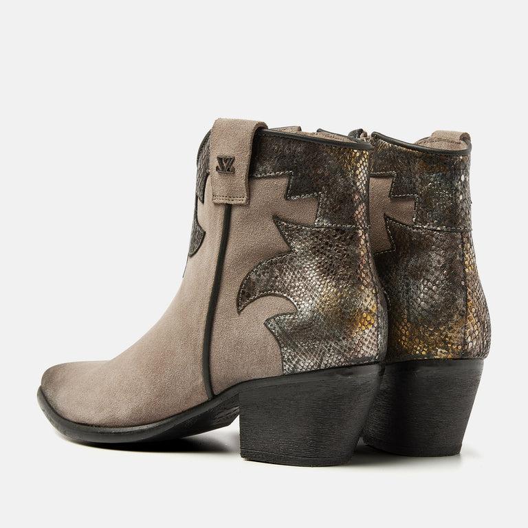 Lazamani Lazamani Arletta Dames Enkellaarsjes Fango | LA85692fango