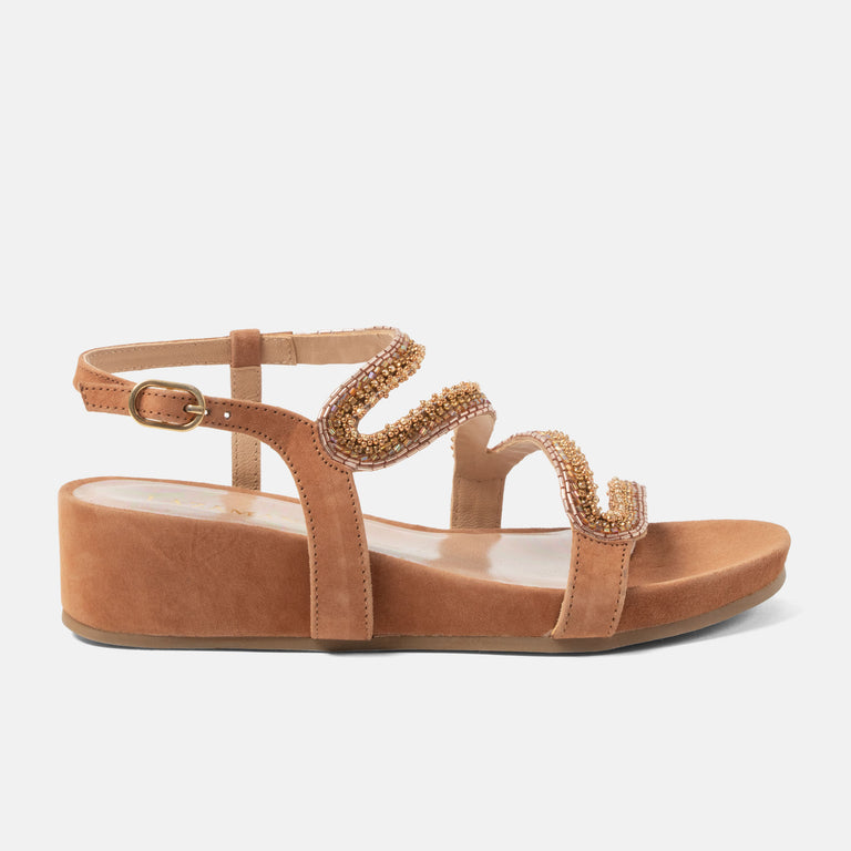 lazamani Lazamani Aurelia Dames Sandalen Cognac | LA85702cognac