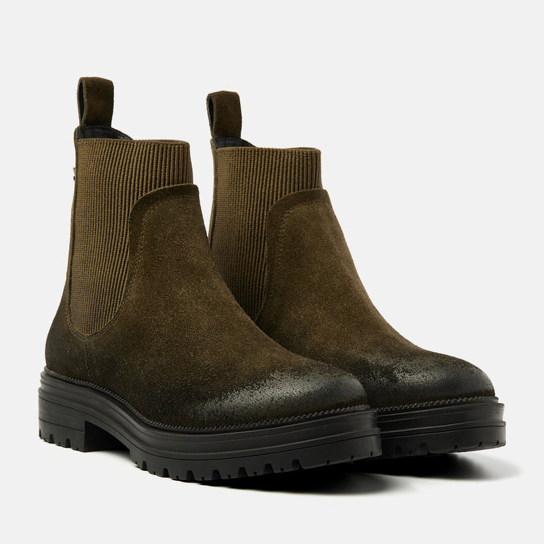 Lazamani Lazamani Beau Dames Chelsea Boots Groen | LA85611khaki