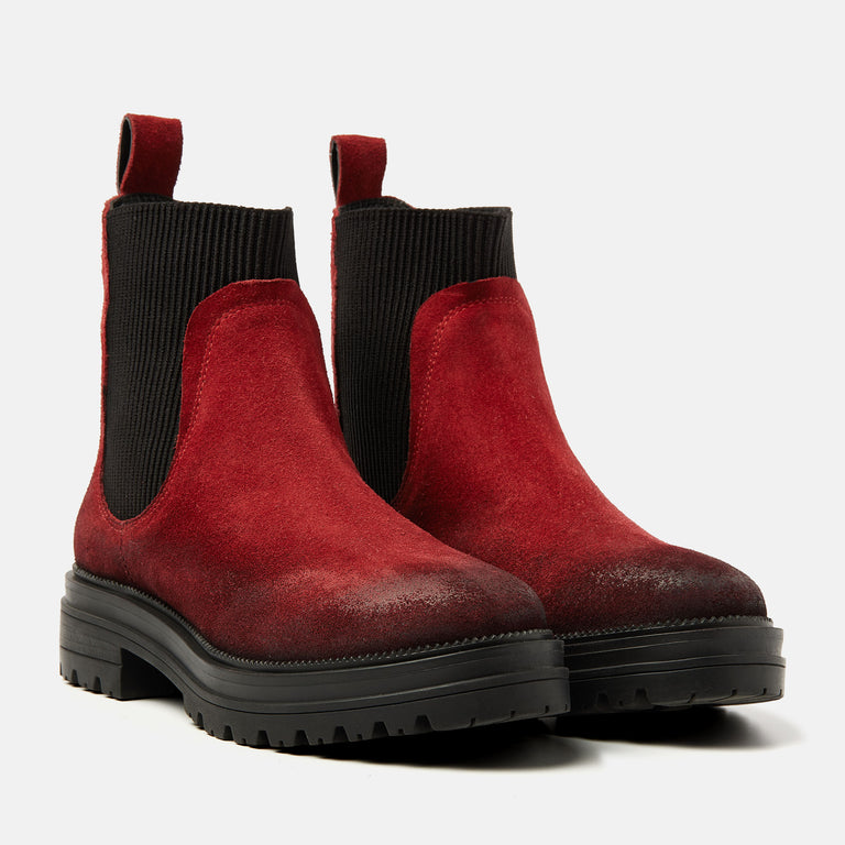 Lazamani Lazamani Beau Dames Chelsea Boots Rood | LA85611red
