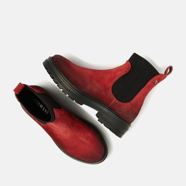 Lazamani Lazamani Beau Dames Chelsea Boots Rood | LA85611red