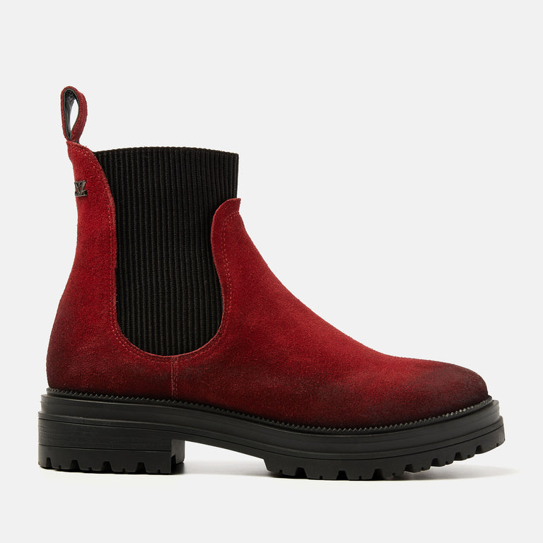 lazamani Lazamani Beau Dames Chelsea Boots Rood | LA85611red