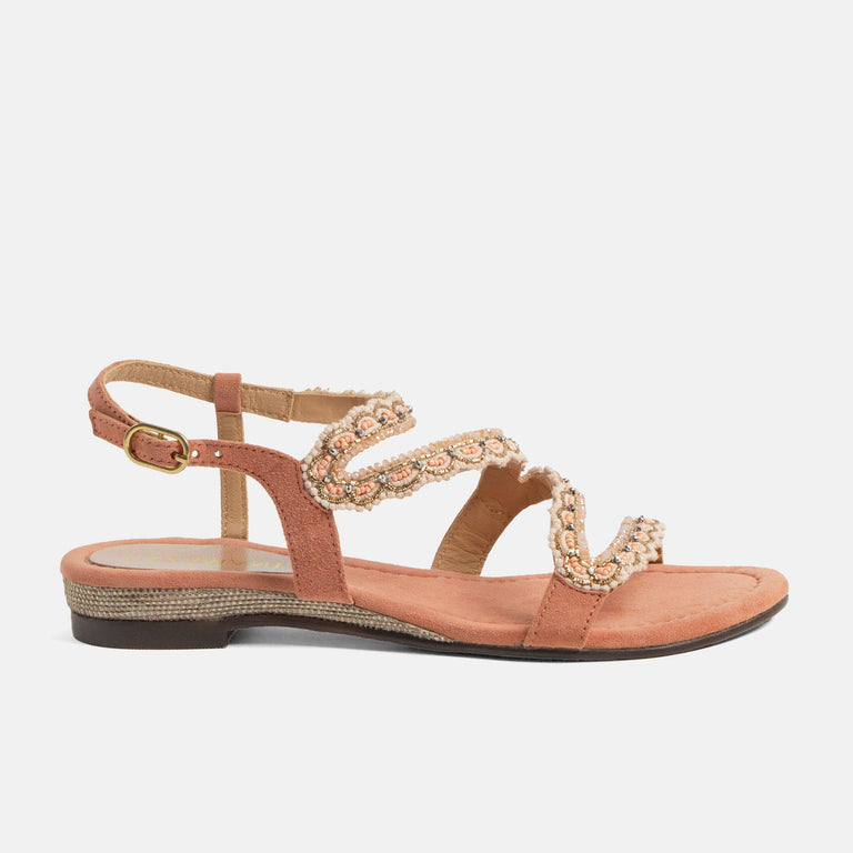 lazamani Lazamani Camila Dames Sandalen Papaya | LA85700papaya