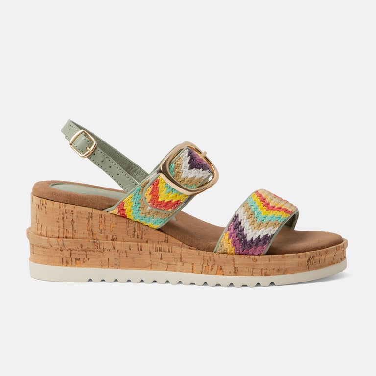 lazamani Lazamani Carla Dames Sandalen Groen | LA75028green