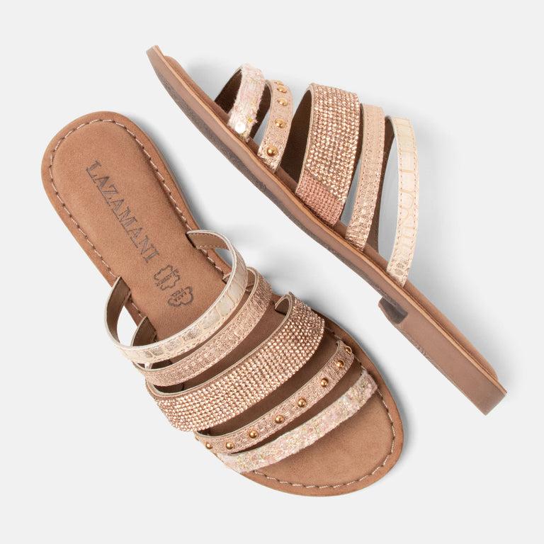 Lazamani Lazamani Caro Dames Slippers Roze | LA75030rose