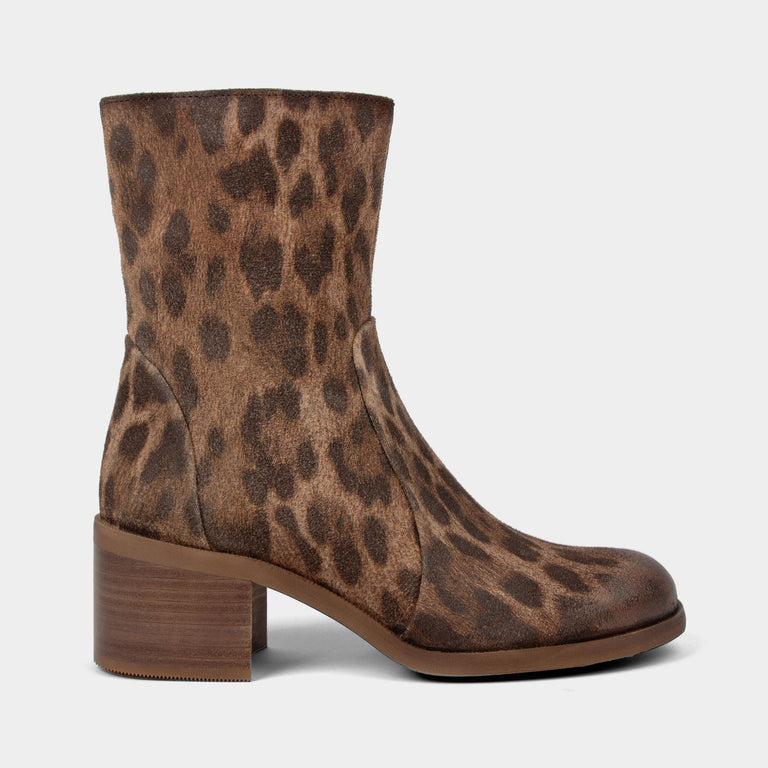 lazamani Lazamani Chiki Dames Enkellaarsjes Bruin | LA74501brown