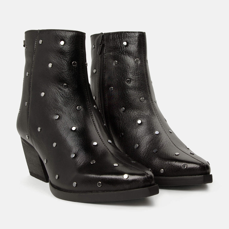 Lazamani Lazamani Claire Dames Enkellaarsjes Zwart | LA85655black