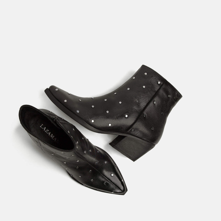 Lazamani Lazamani Claire Dames Enkellaarsjes Zwart | LA85655black