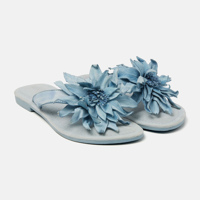 Lazamani Lazamani Daisy Dames Slippers Blauw | LA33734blue