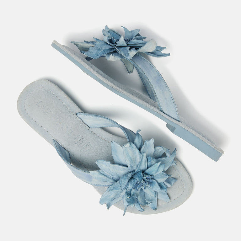 Lazamani Lazamani Daisy Dames Slippers Blauw | LA33734blue