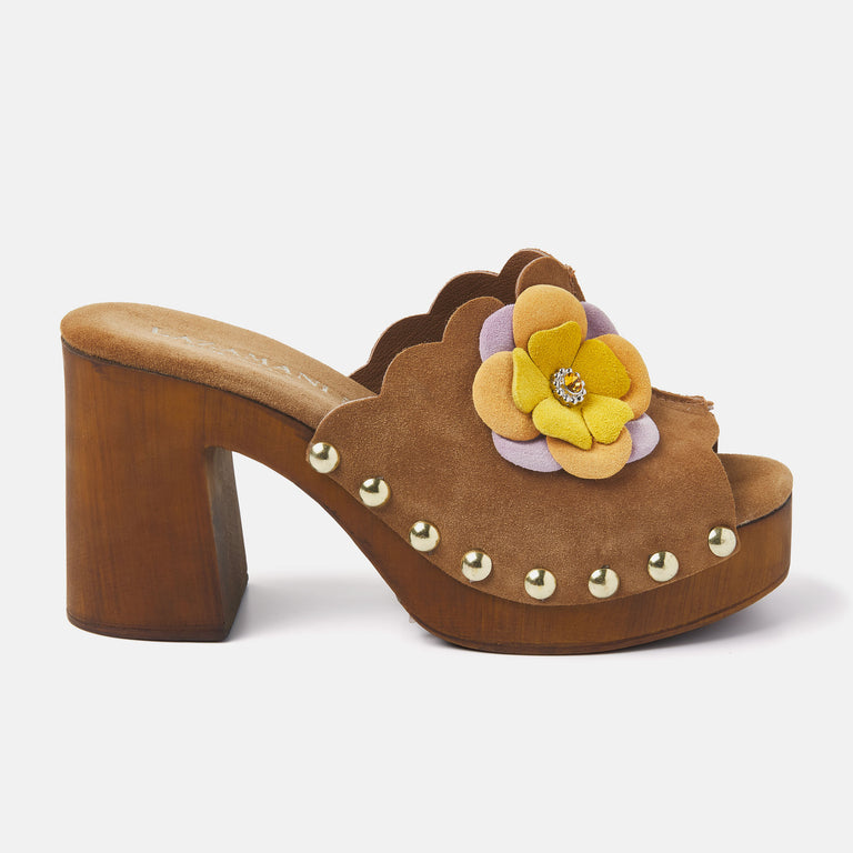 lazamani Dames Clogs 31.231 Cuoio Multi | Lazamani