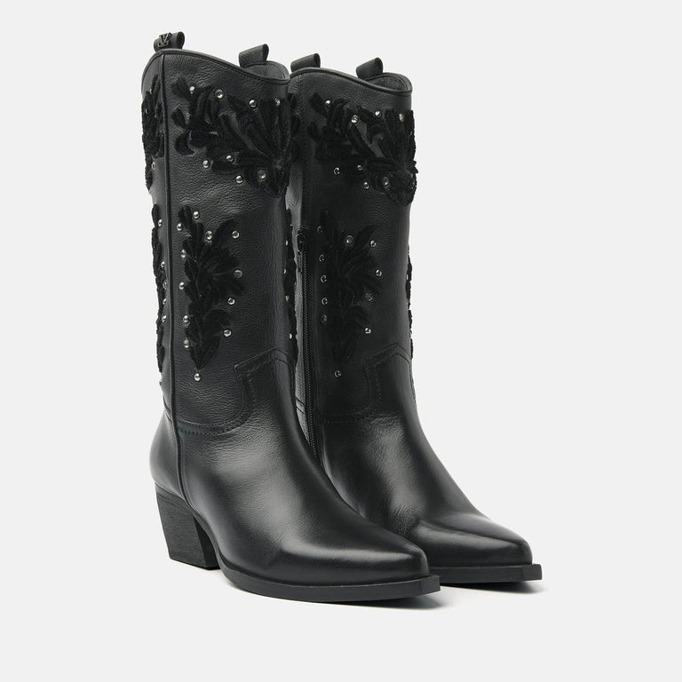 Lazamani Dames Cowboylaarzen 85.616 Black | Lazamani
