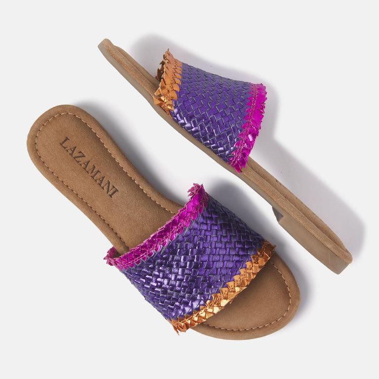 Lazamani Dames Slippers 33.486 Purple | Lazamani