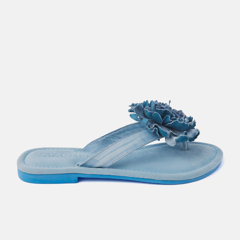 lazamani Dames Slippers 33.517 Sky Blue | Lazamani