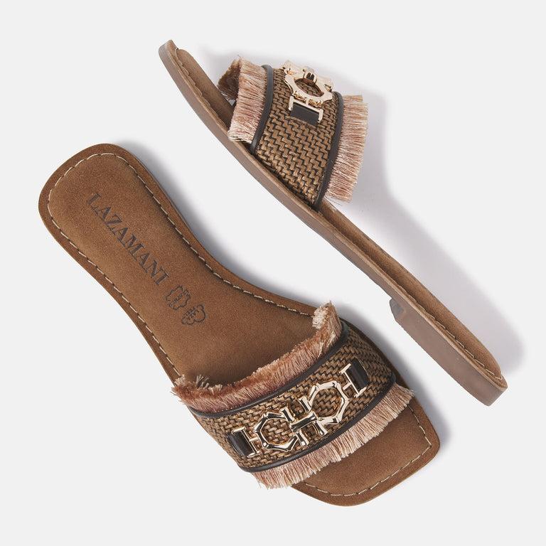 Lazamani Dames Slippers 75.362 Brown | Lazamani