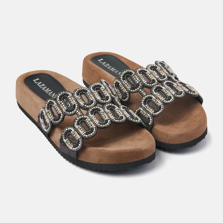 Lazamani Dames Slippers 75.391 Black | Lazamani