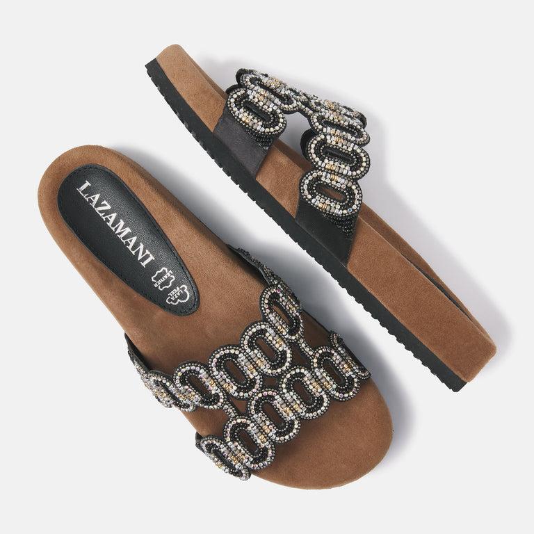 Lazamani Dames Slippers 75.391 Black | Lazamani