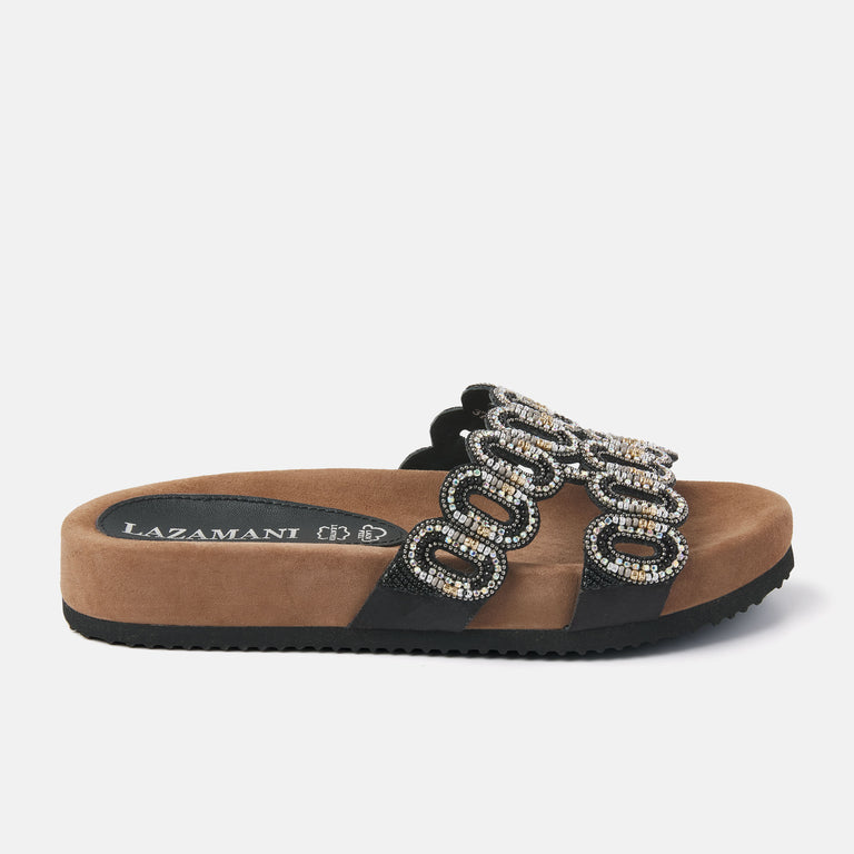 lazamani Dames Slippers 75.391 Black | Lazamani