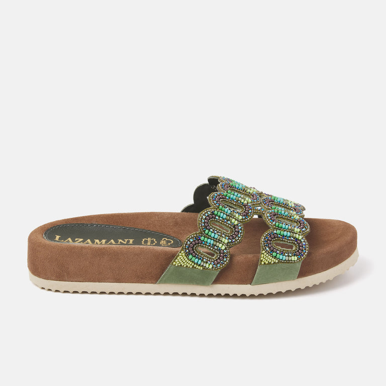 lazamani Dames Slippers 75.391 Olive | Lazamani