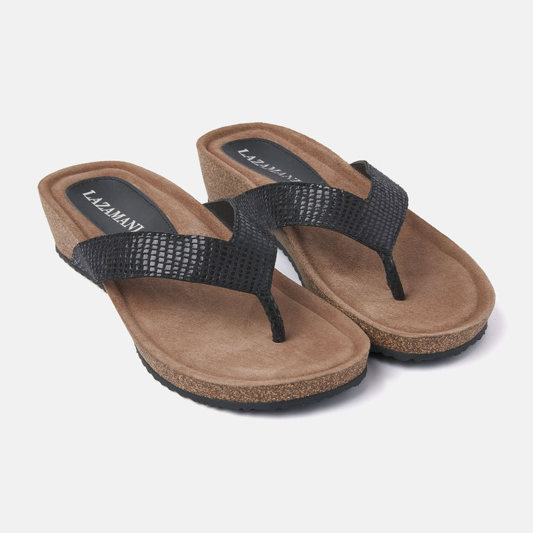 Lazamani Dames Slippers 75.485 Black | Lazamani