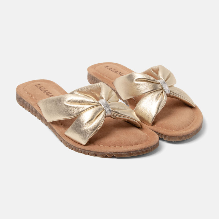 Lazamani Lazamani Edita Dames Slippers Goud | LA33766gold
