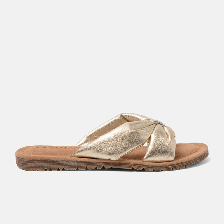 lazamani Lazamani Edita Dames Slippers Goud | LA33766gold
