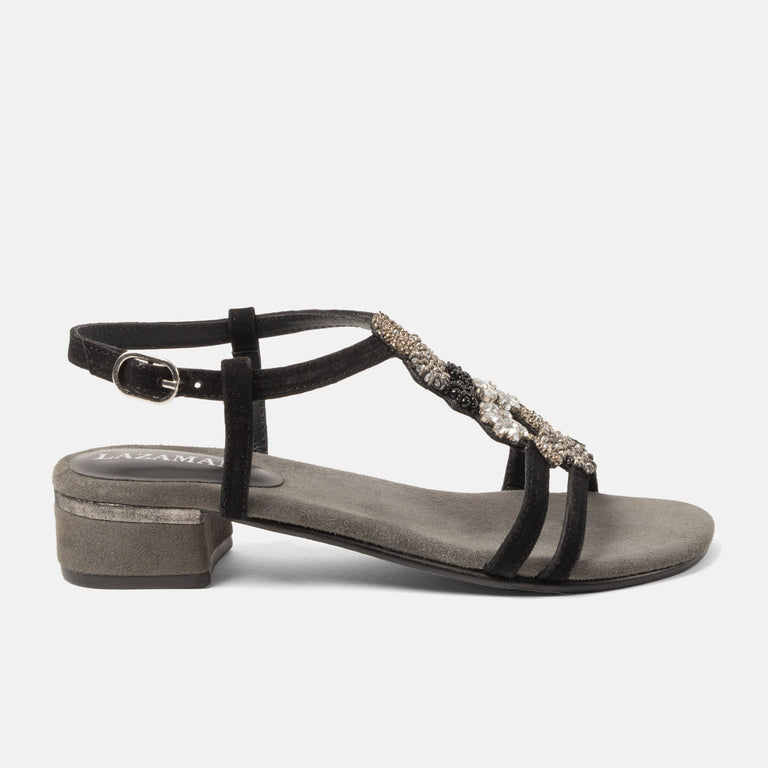 lazamani Lazamani Estralla Dames Sandalen Zwart | LA85703black