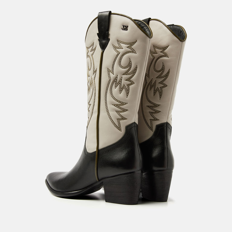 Lazamani Lazamani Gisele Dames Cowboylaarzen Wit | LA85639offwhite