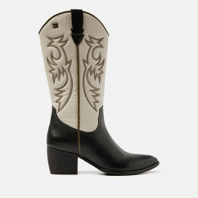 lazamani Lazamani Gisele Dames Cowboylaarzen Wit | LA85639offwhite