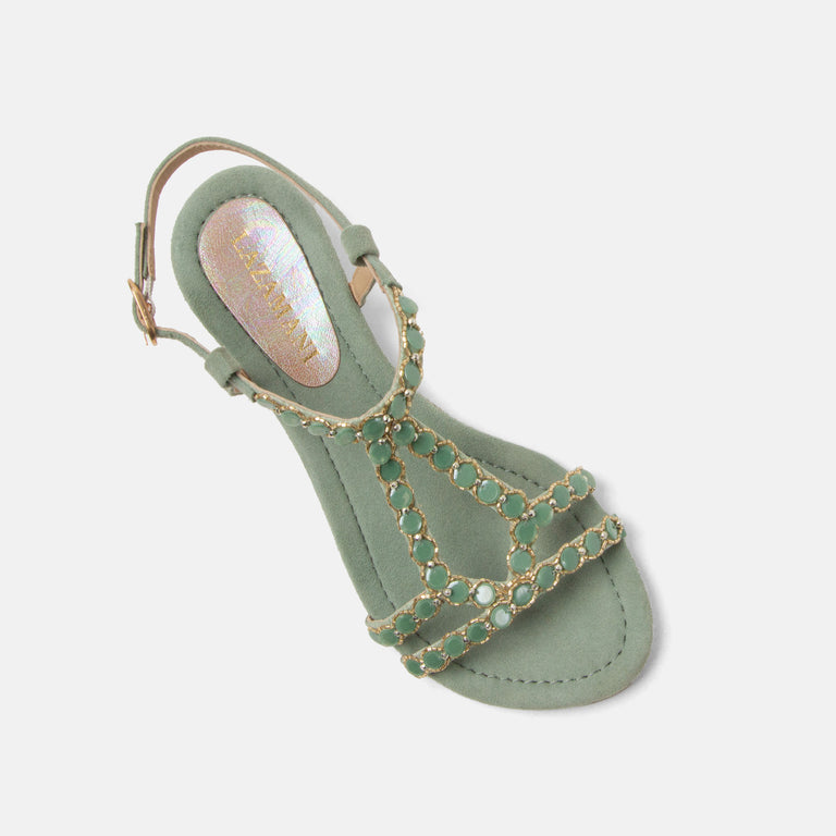 Lazamani Lazamani Izarra Dames Sandalen Groen | LA85711sage