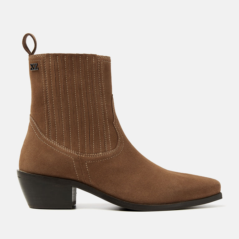 lazamani Lazamani Jade Dames Chelsea boots Taupe | LA53659taupe