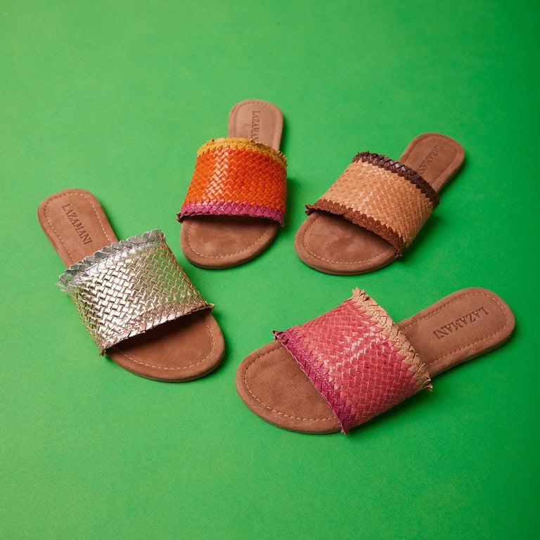 Lazamani Lazamani Dames Slippers 33.486 Gold