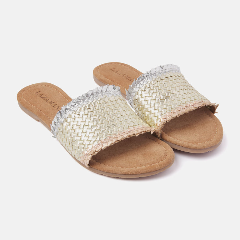 Lazamani Lazamani Dames Slippers 33.486 Gold
