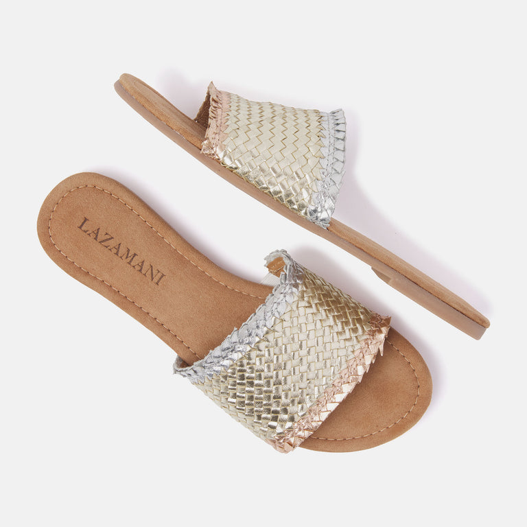 Lazamani Lazamani Dames Slippers 33.486 Gold