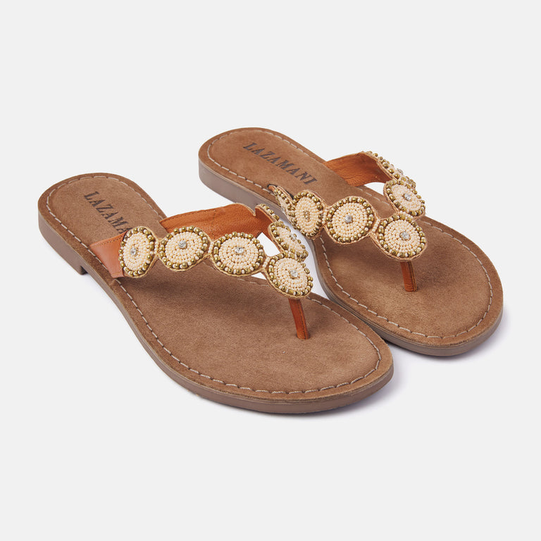 Lazamani Lazamani Dames Slippers 75.453 Pearl