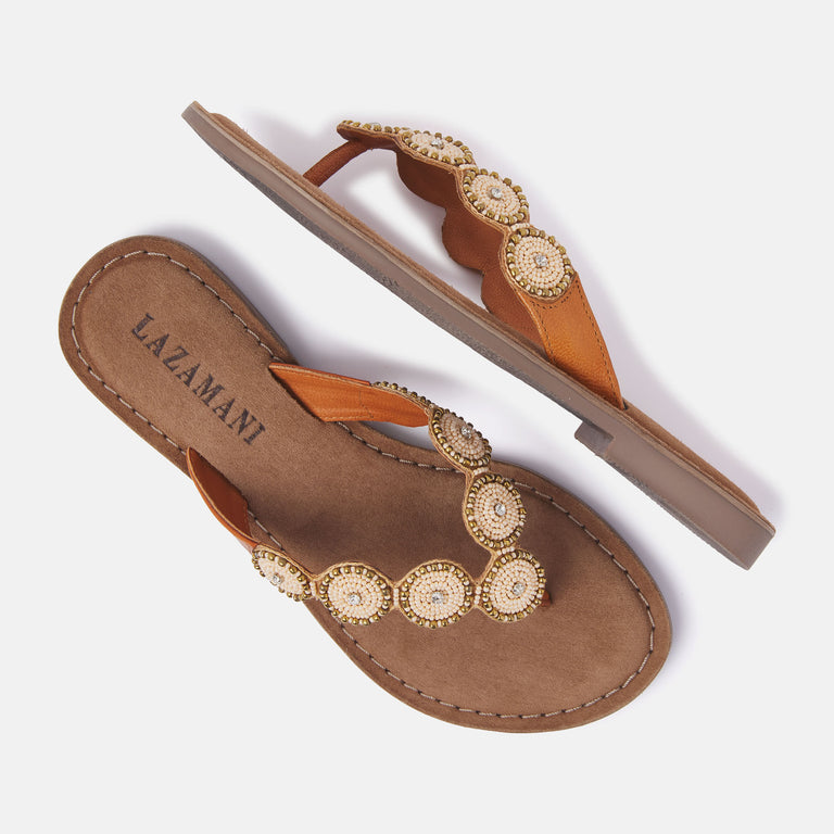 Lazamani Lazamani Dames Slippers 75.453 Pearl