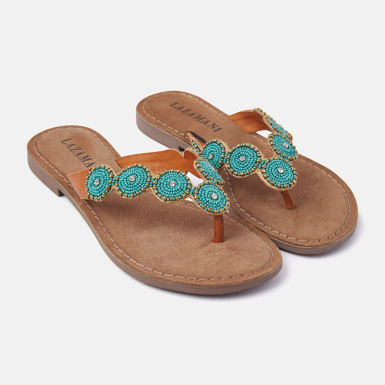 Lazamani Lazamani Dames Slippers 75.453 Turquoise