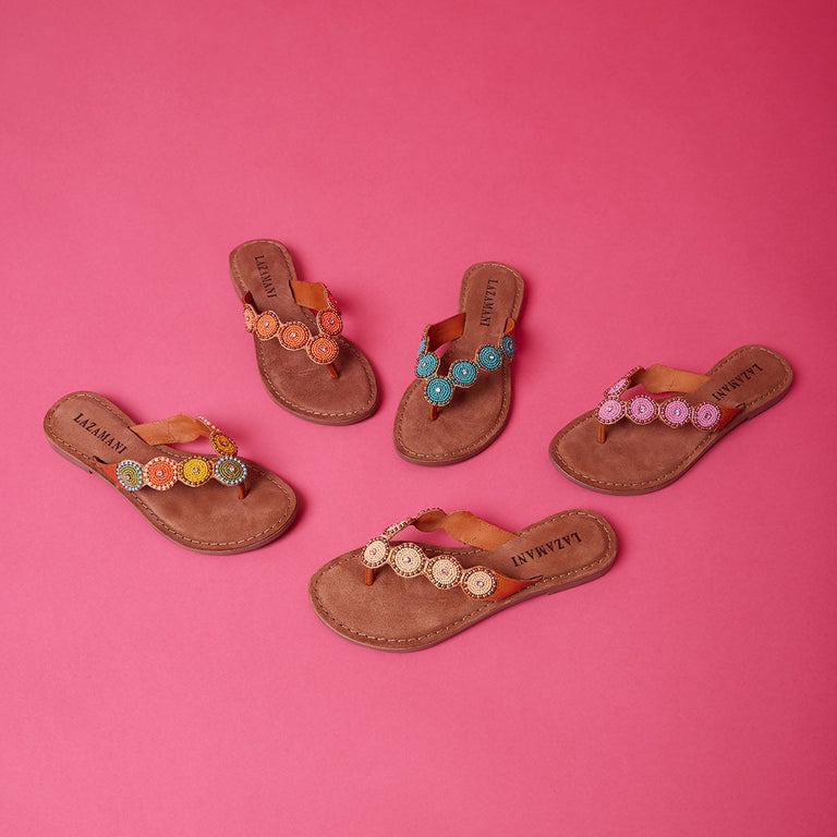 Lazamani Lazamani Dames Slippers 75.453 Turquoise