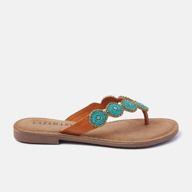 lazamani Lazamani Dames Slippers 75.453 Turquoise